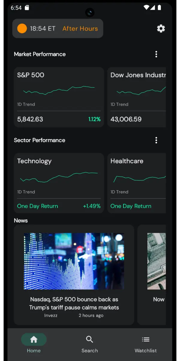 A modular Android app for stock market insights using MVVM architecture.